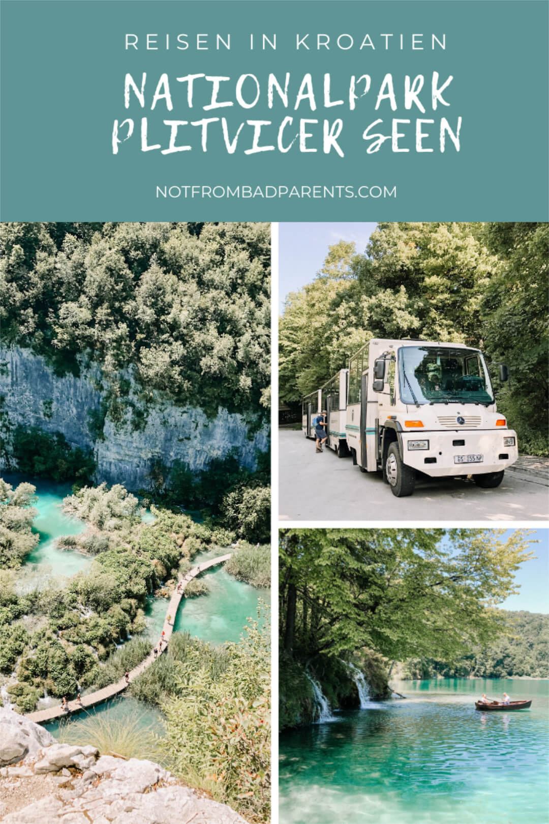 Nationalpark Plitvicer Seen Kroatien Reisen mit Kindern Familienurlaub