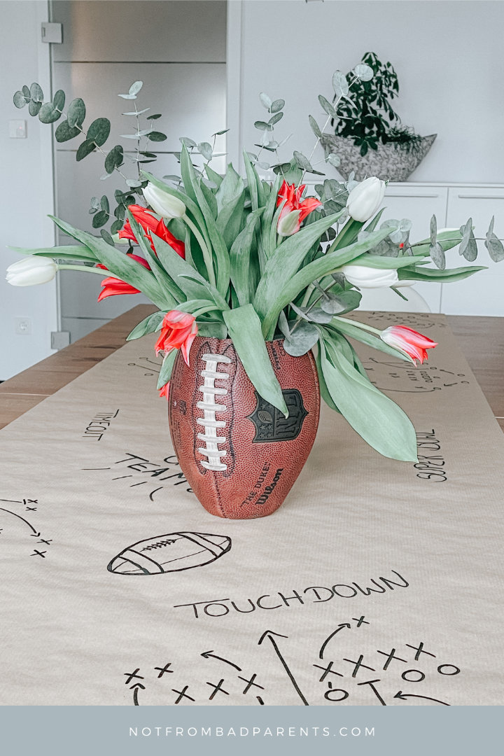 Super Bowl Pin Party Deko Ideen Inspiration DIY Snacks Football