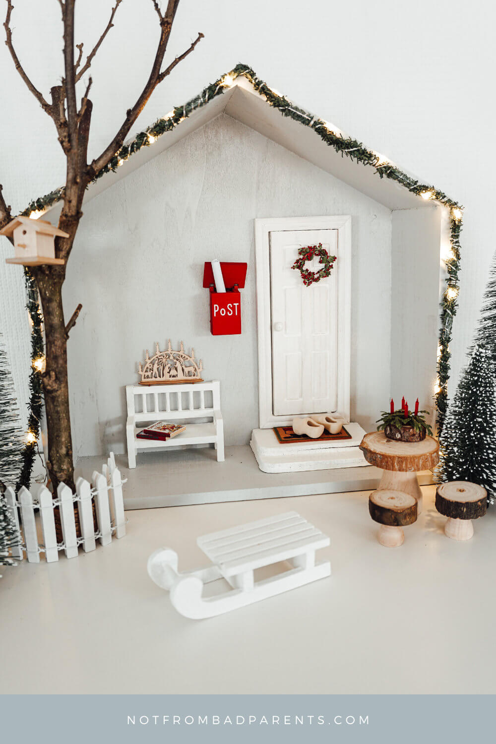 Krippe Adnent Miniaturen Weihnachten Puppenstuben Zubehör Päckchen 
