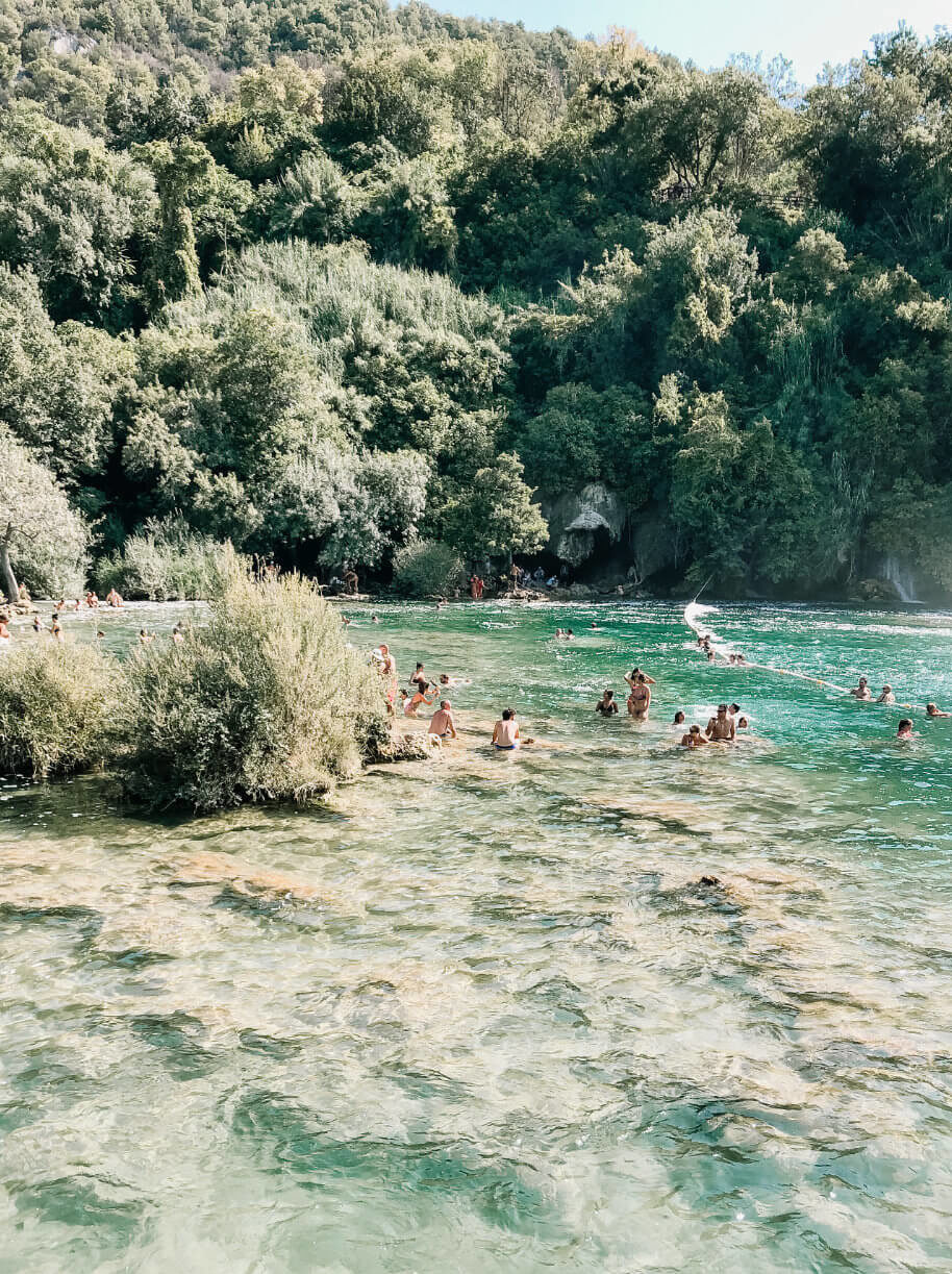 Krka Nationalpark Kroatien Wasserfälle Reisen mit Kindern Familien