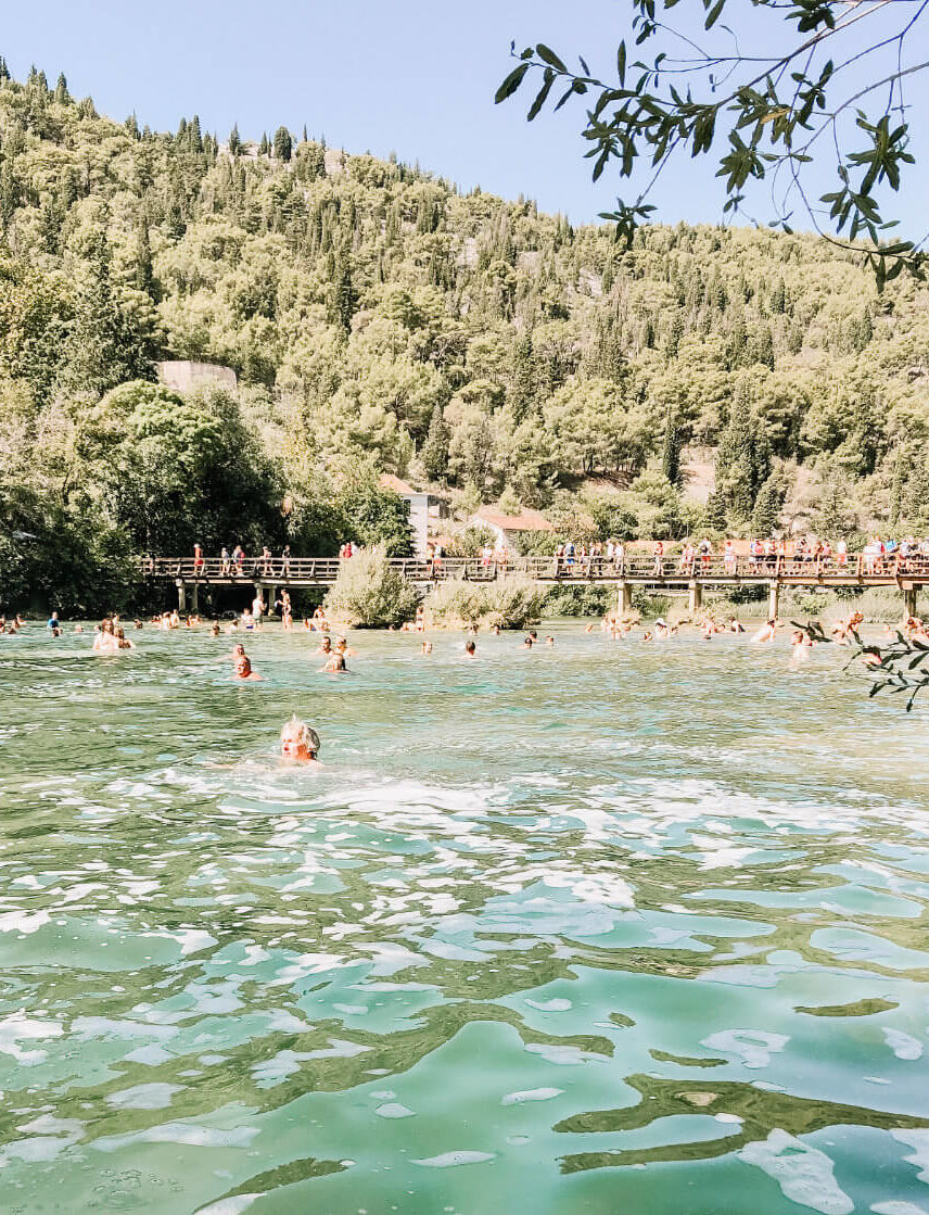 Krka Nationalpark Kroatien Wasserfälle Reisen mit Kindern Familien